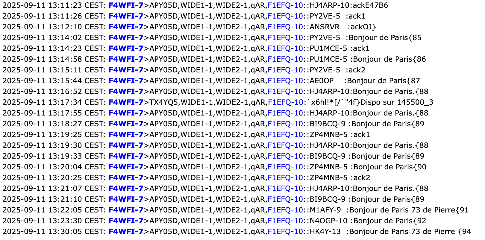 APRS Thursday : Kesaco ?