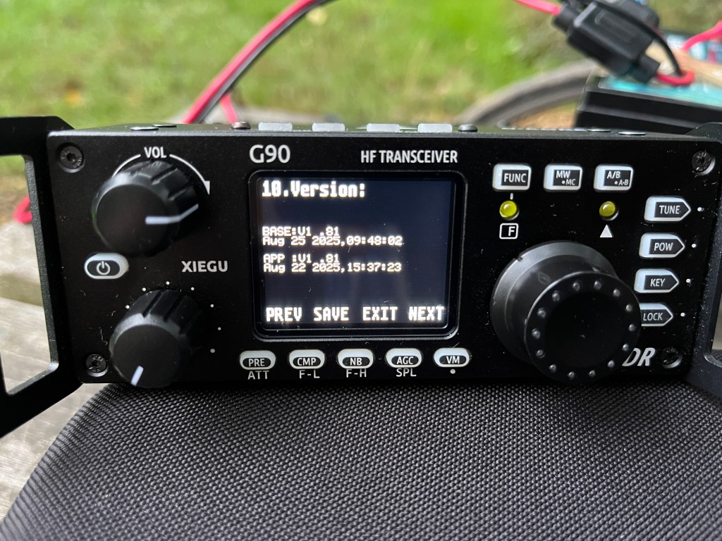 Xiegu G90 Firmware 1.81 - Test&nbsp;POTA