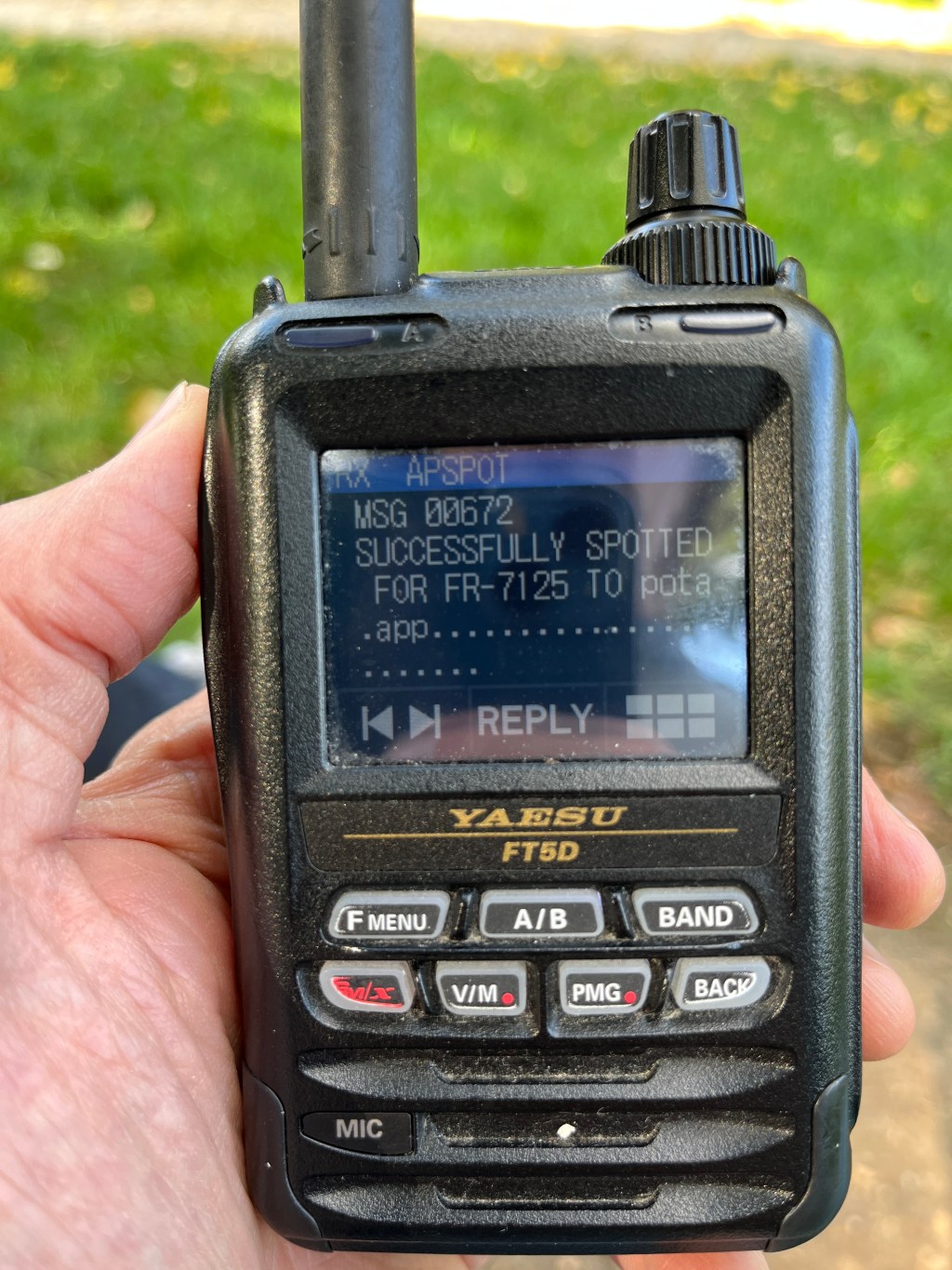 Test APSPOT en&nbsp;POTA