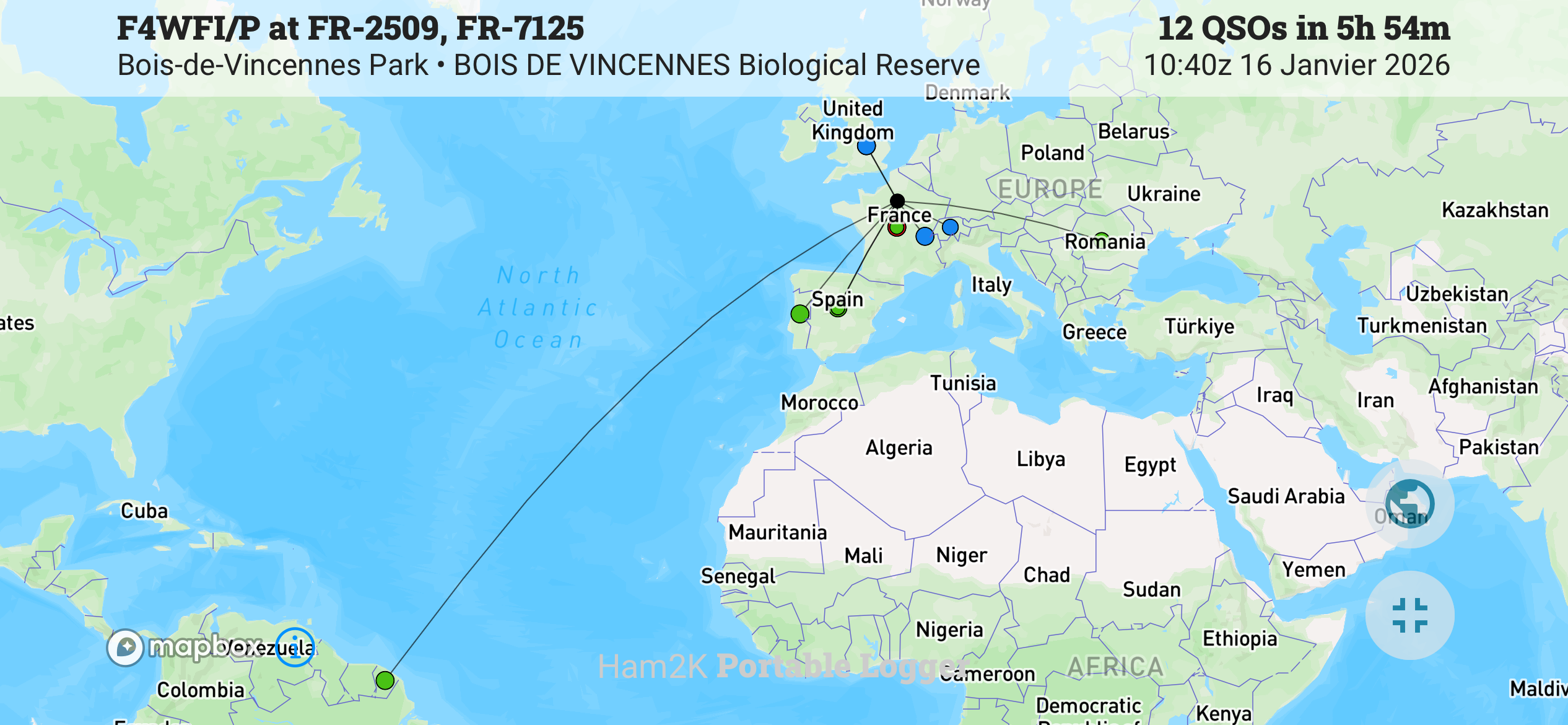 Du Bois de Vincennes à Kourou en CW