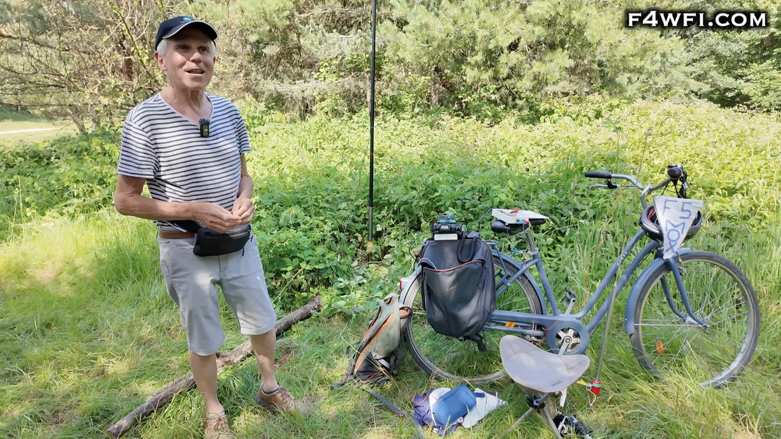 Gérard F5MOX Présente Son Antenne Vélo